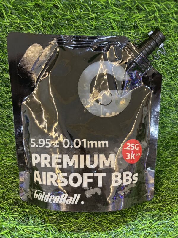 ลูกกระสุน Goldenball ถุงดำ 0.25g แท้ 3000นัด