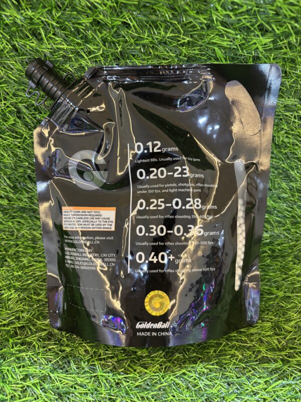 ลูกกระสุน Goldenball ถุงดำ 0.25g แท้ 3000นัด - Image 2