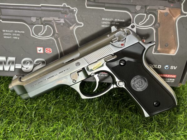 BERETTA M92 Silver Full Metal Body Made in Taiwan