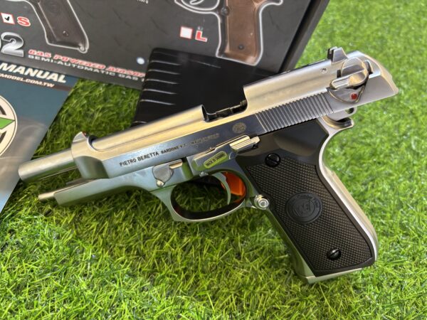 BERETTA M92 Silver Full Metal Body Made in Taiwan - Image 7
