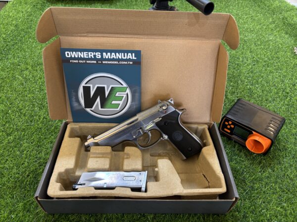 BERETTA M92 Silver Full Metal Body Made in Taiwan - Image 8