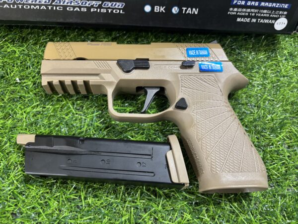 WE SIGSAUER P320 F18V2 TAN Made in Taiwan - Image 6